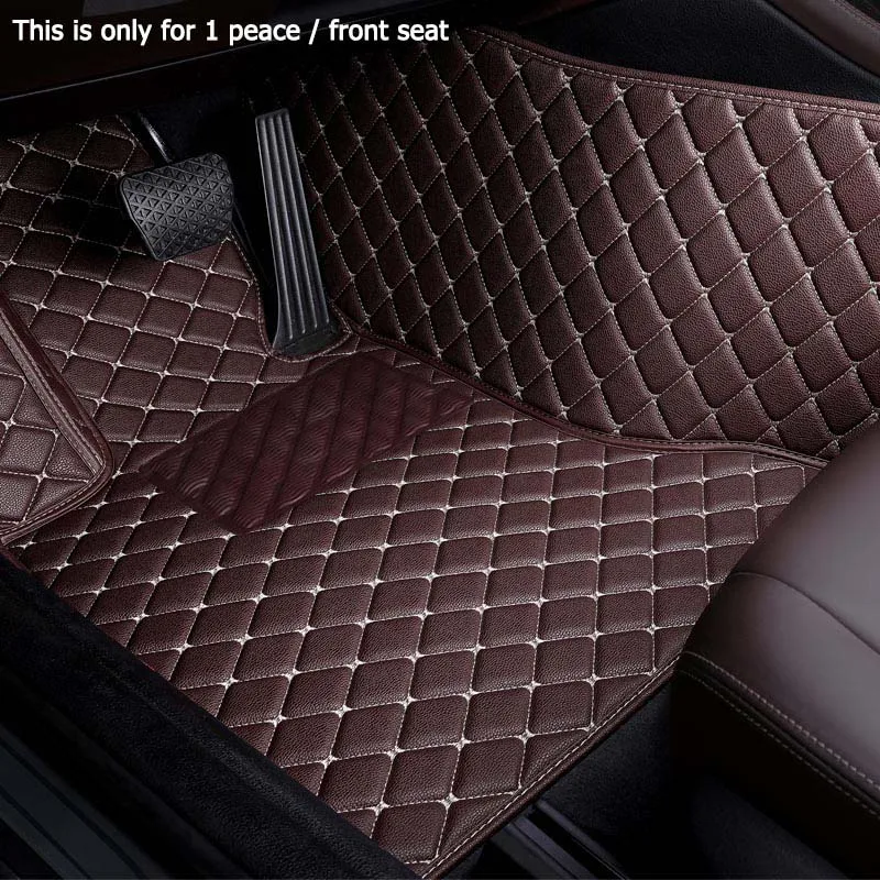 only 1 peace front Пользовательские автомобильные коврики для Volkswagen все модели vw Passat Polo golf TIGUAN JETTA Touran Touareg EOS автостайлинг авто коврики - Название цвета: only 1 peace front
