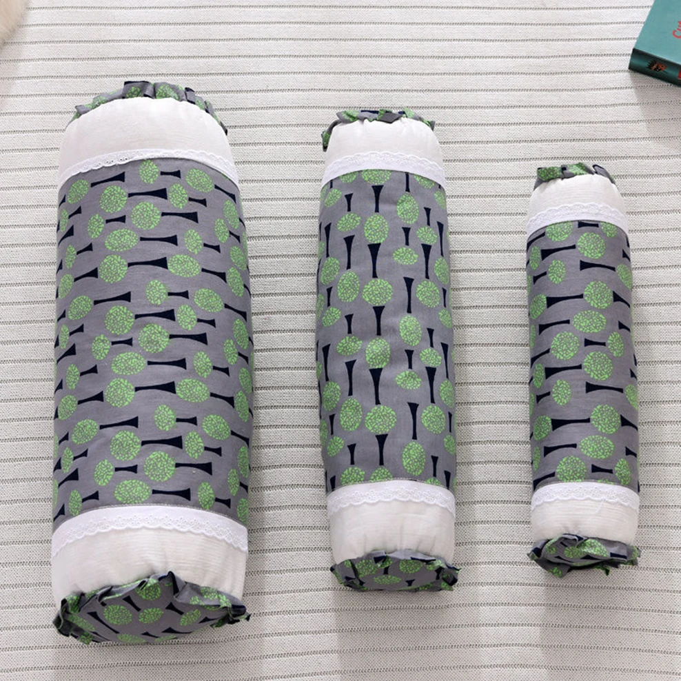 

Cylindrical Candy Pillow Combed Cotton Buckwheat Husk Neck Pillow Yoga Lumbar Pillow Healthy Repair Cervical Pillow