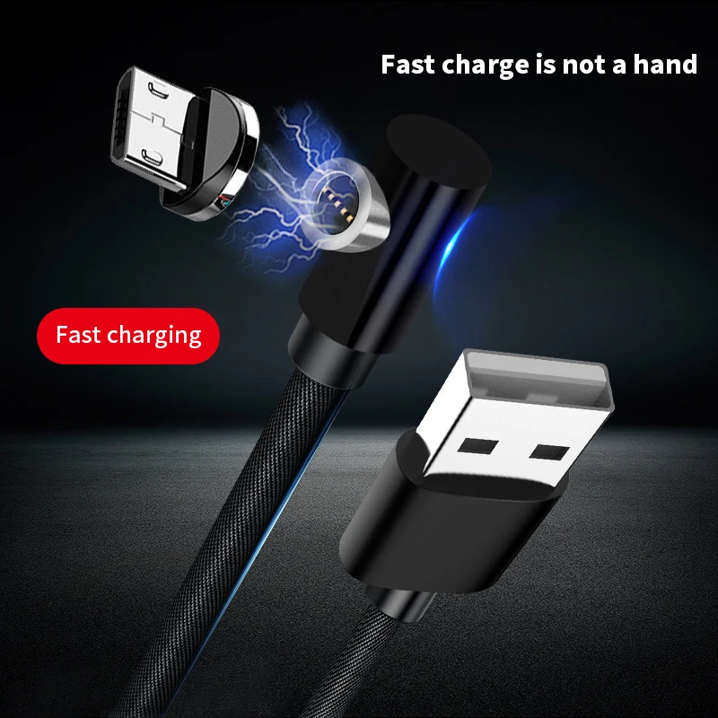 

Robotsky Magnetic USB Cable for Huawei Xiaomi Charge Micro USB Type-C Magnet Cables Lighting For Samsung Galaxy S9 Mobile Cables