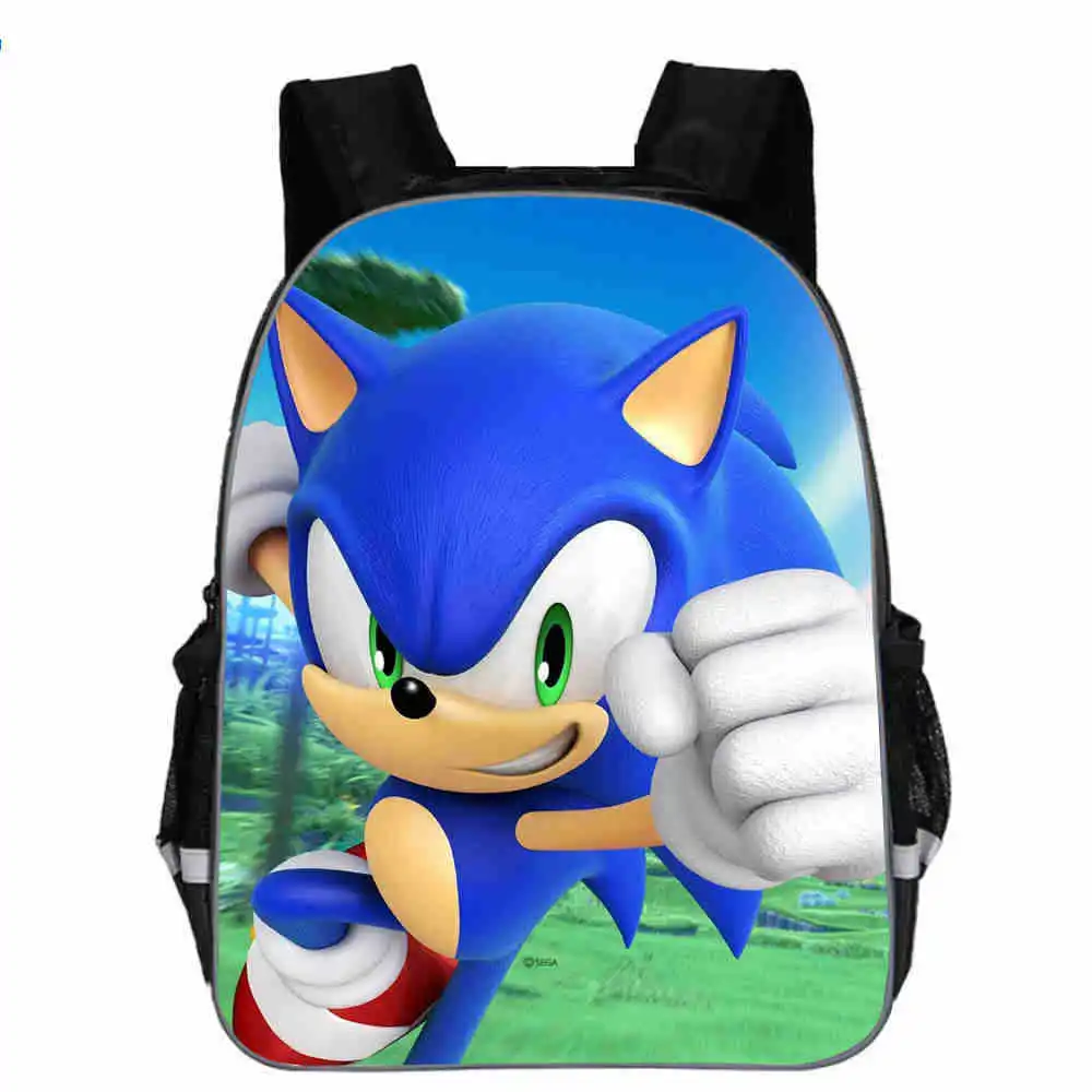 11-16 дюймов Super Mario Bros Sonic Boom Hedgehogs школьные сумки для детского сада детские сумки для книг Детская сумка-рюкзак в подарок - Цвет: Photo color