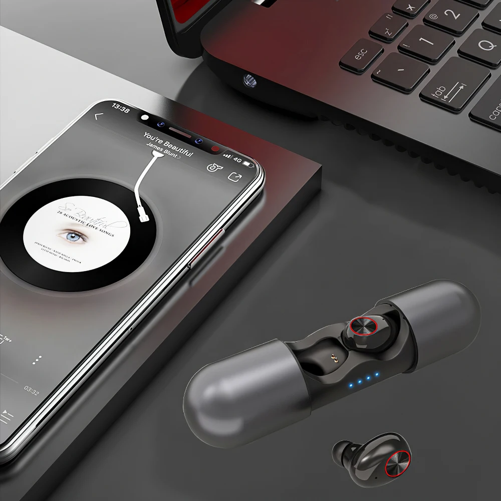 V8 TWS, беспроводные Bluetooth наушники, гарнитура, 5,0, наушники в ухо, спортивные, маленькие, HIFI Звук, HD, вызов, игры, шумоподавление, затычки для ушей