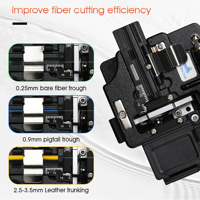 dual band wifi router 2021 New AUA-X0 High-precision Fiber Cleaver with Waste Fiber Box Fiber Optic Cable Cutter Fiber Fusion Splicer Cutter best dual band router