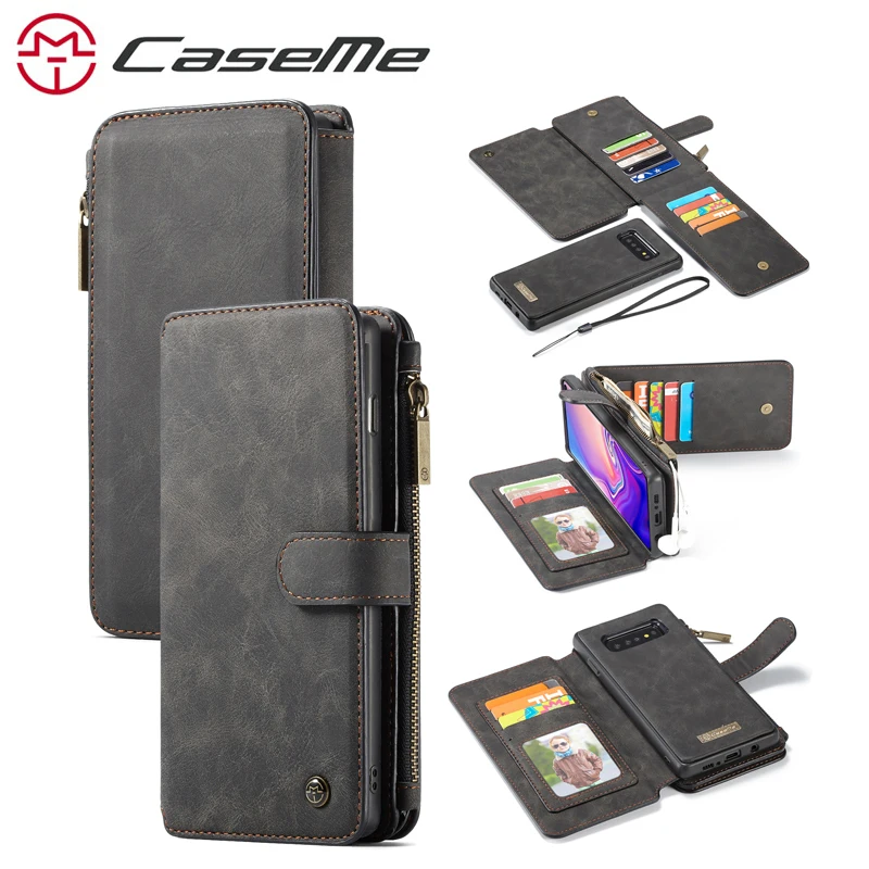 Чехол для Samsung S10 CaseMe кожаный бумажник флип чехол телефона с функцией подставки S9