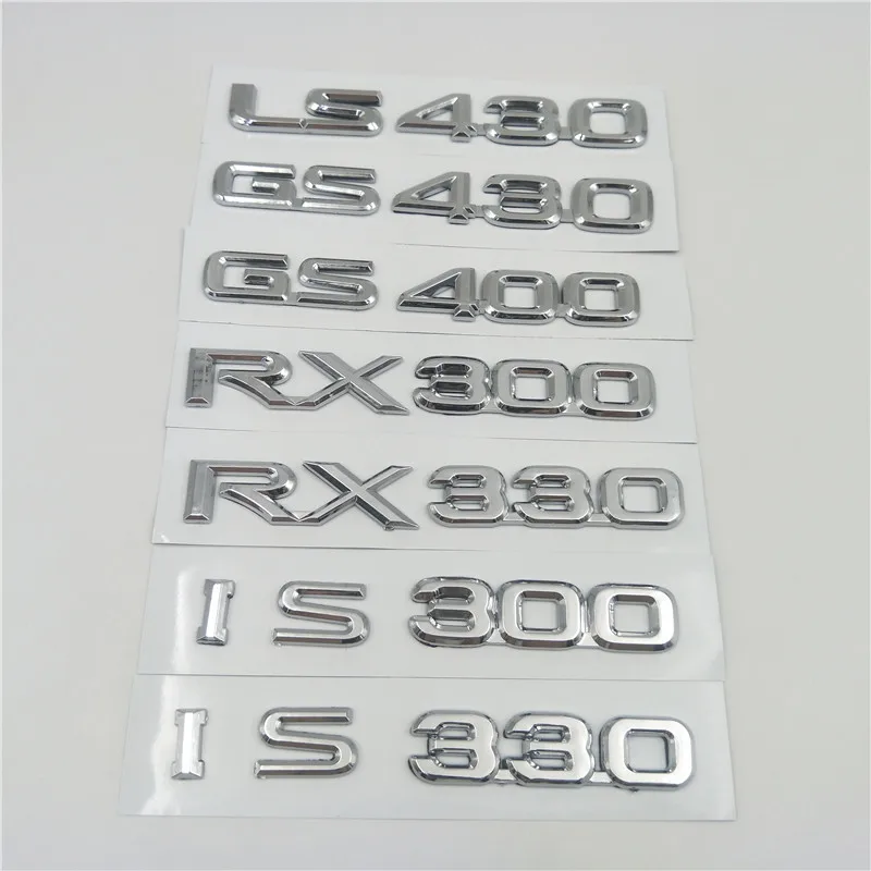 

For Lexus LS430 GS430 GS400 RX400 RX300 RX330 IS300 IS330 LX570 GX470 Rear Tailgate Emblem Logo Stickers