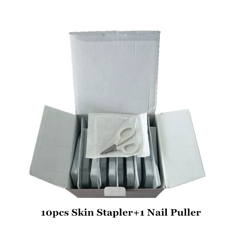 35 Вт одноразовый медицинский степлер для кожи, хирургический специальный стерильный аппарат для сшивания кожи из нержавеющей стали, съемник для ногтей, английская упаковка