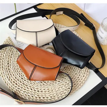

Women Serpentine Fanny Pack Ladies New Fashion Waist Belt Bag Mini Disco Waist bag Leather Small Shoulder Bags