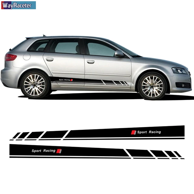 2X Low Car Outline Stickers for Audi S3 / A3 8p Sportback L754