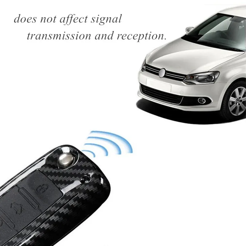 Чехол для автомобильного ключа из углеродного волокна чехол VW Golf Bora Jetta POLO GOLF Passat
