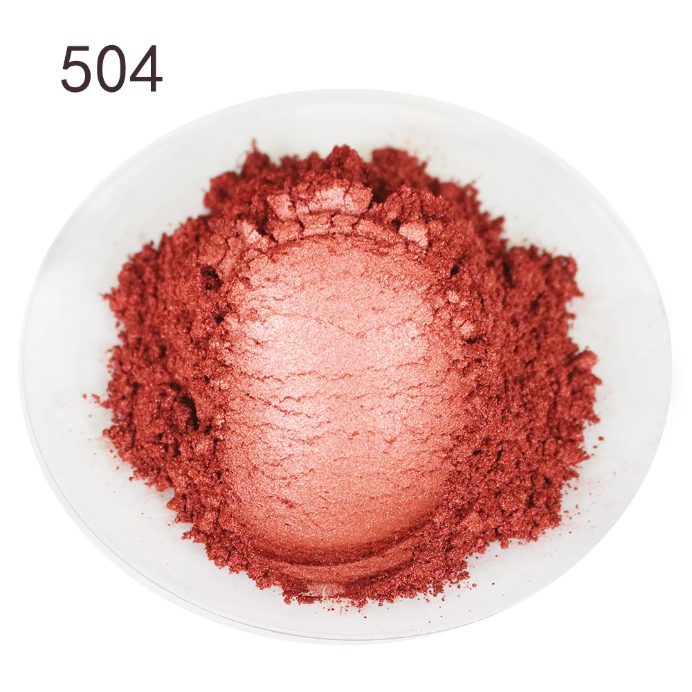 500 г розовый более красочный Слюда Порошок Пигменты с эффектом металлик краситель для ногтей Косметический лак мыло изготовление - Цвет: 504