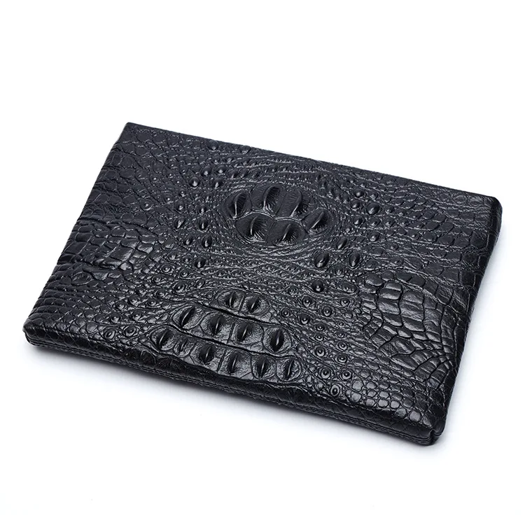 

Men Large-Volume Wallet Full-grain Leather Crocodile Pattern Clutch Multi-functional Clutch Wallet