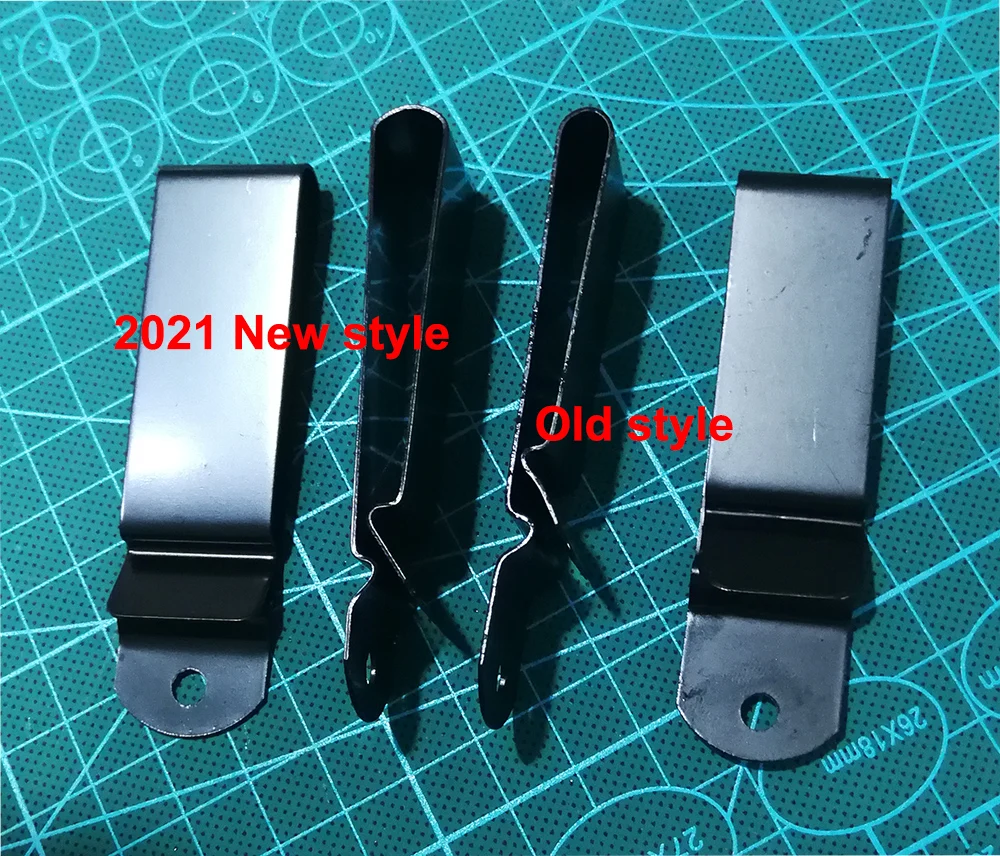 10pcs 22mm * 82mm Metal Spring Belt Holster Sheath Clip Kydex holster with screws handicraft clips