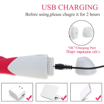 Rabbit Vibrator Rechargeable 18+ Sex Toys for Women Dildo Vibrator 12 Speeds Vagina Massager Clitoris Stimulator Adult Orgasm 5