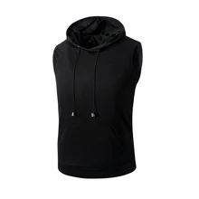 Стиль, летний мужской Универсальный жилет для подростков, пальто с капюшоном, модные однотонные трендовые жилеты, три цвета