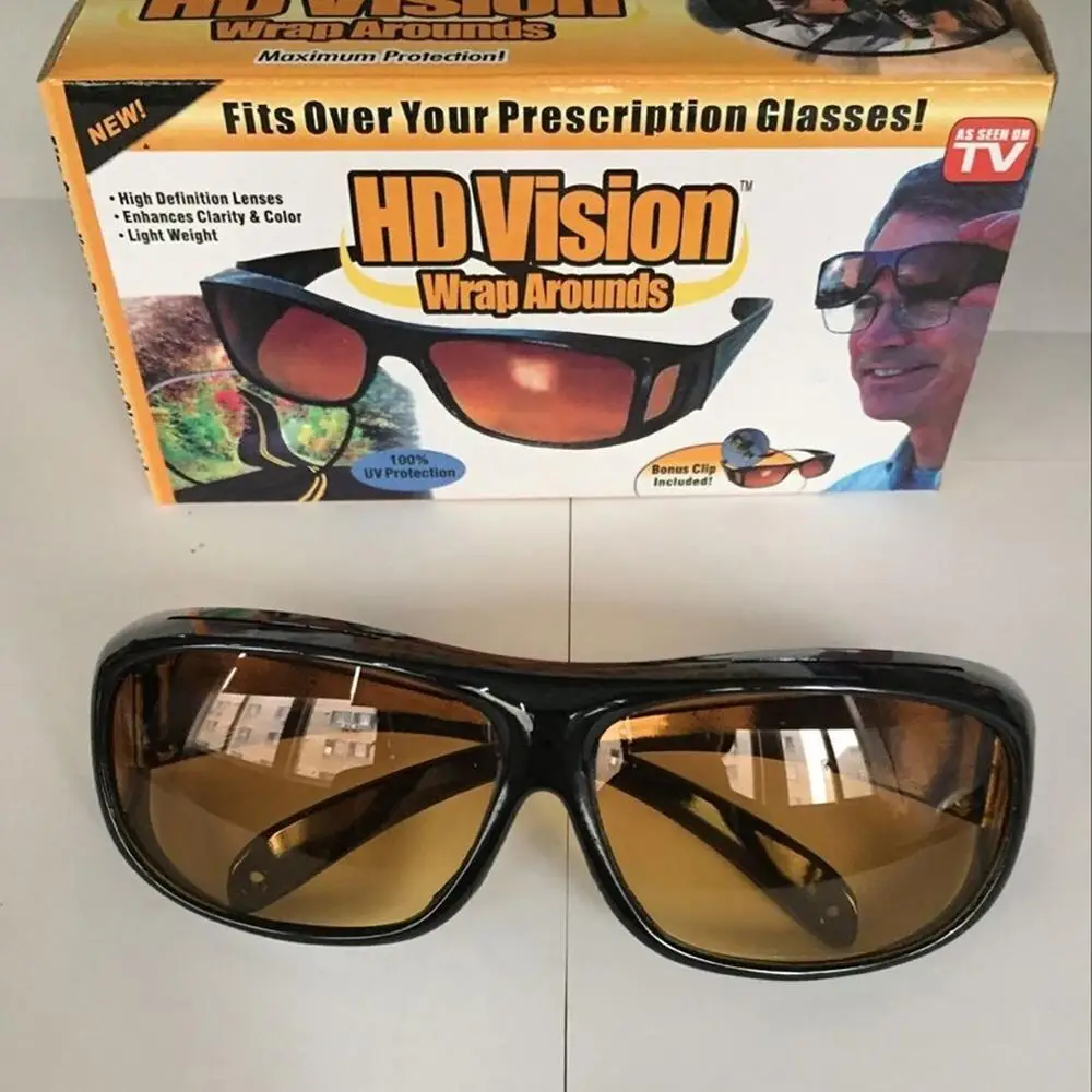Hd Vision wrap Arounds Tv солнцезащитные очки многофункциональные очки ночного видения съемные солнцезащитные очки