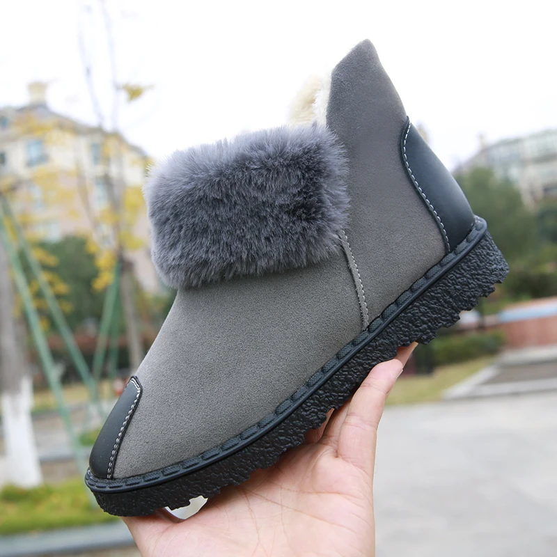 Лидер продаж женские зимние ботинки на меху модные для женщин