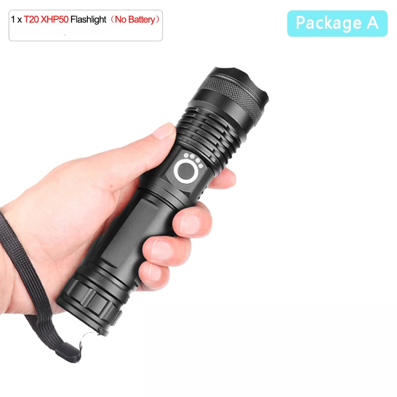 160000 люмен XLamp xhp70.2 самый мощный фонарик usb Zoom СВЕТОДИОДНЫЙ Фонарь xhp70 xhp50 18650 26650 батарея Лучший Отдых на природе 90 - Испускаемый цвет: Package A