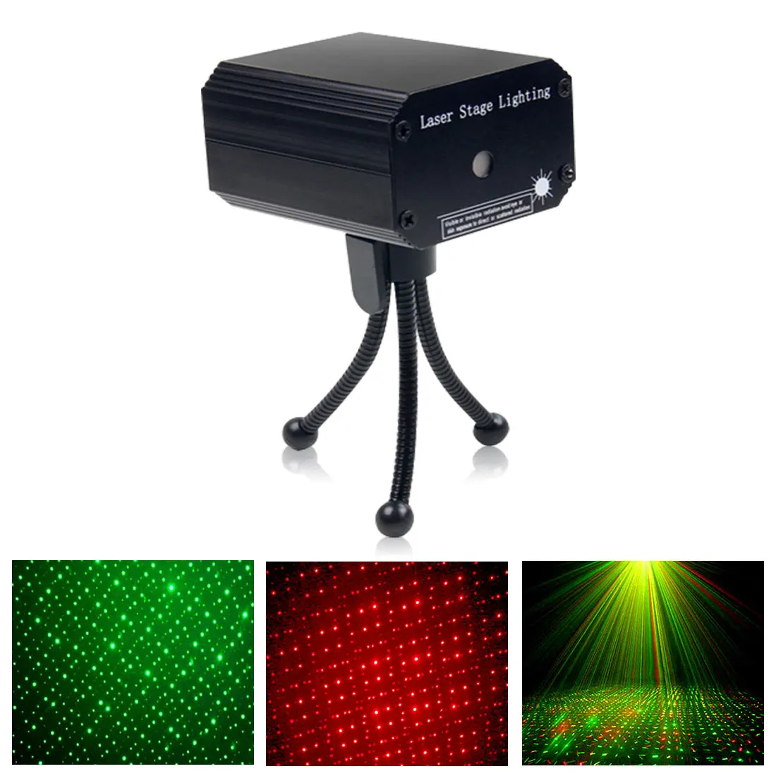 

Sound Activated Laser Projector Effect Led Stage Lamp DJ Disco Light Lamp Light Music Christmas Xmas Party Club Light Show