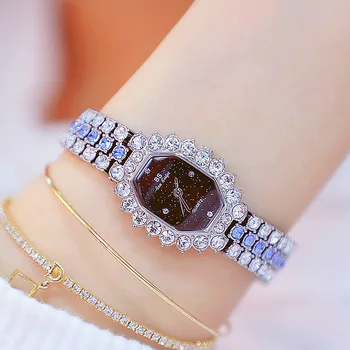 

2020 Hot Sale Hot-selling New Lady Watch Fashion High-end Chain Custom-made Lady's Quartz Full Drill