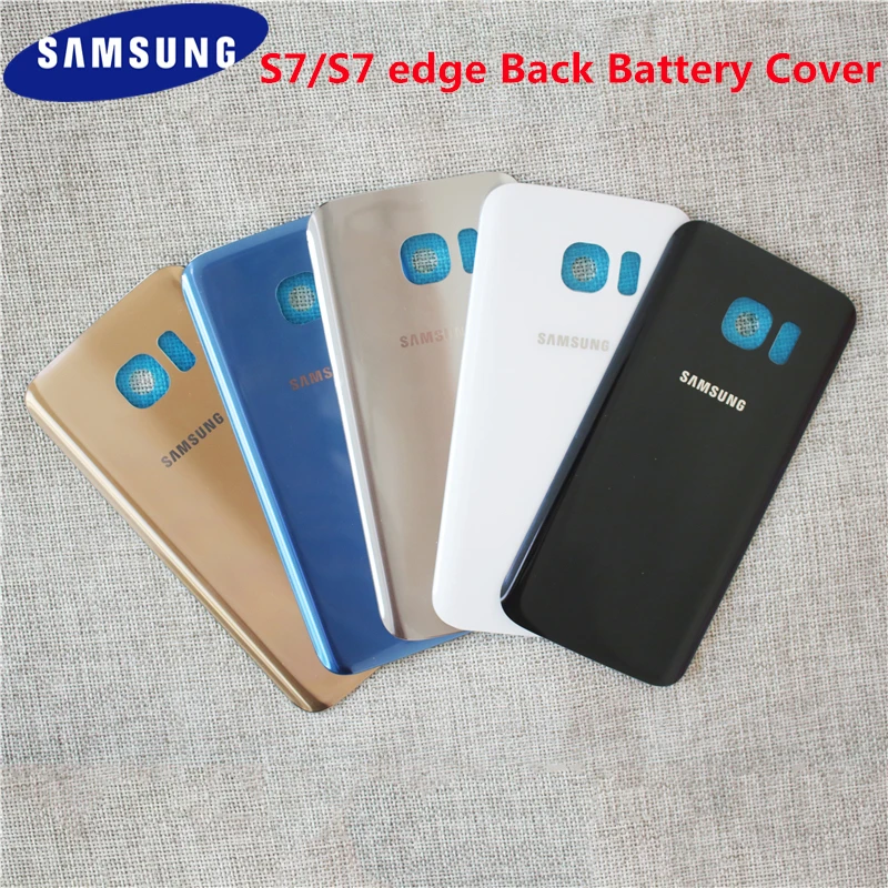 

Original Glass SAMSUNG galaxy S7 edge G935 G9350 Back Battery Cover Door Rear Housing Case Replacement/Adhesive Sticker 5.5 In