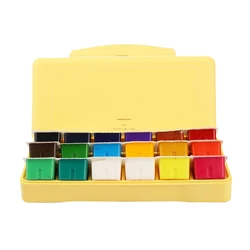 18 Colors Gouache Paint Set 30ml Portable Case with Palette Gouache Paint Set EM88