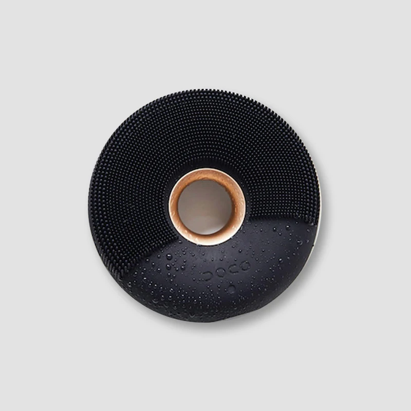 Xiaomi DOCO электрическая щетка для очищения лица MIJIA Ultra sonic Скруббер кожи силиконовый звуковой вибратор очиститель лица Очищающее устройство - Color: Black