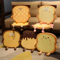 Coussin en peluche de Simulation de pain grillé 30/40cm, mousse à mémoire de forme, pain tranché, oreiller alimentaire, décor de canapé et de chaise, jouets en peluche d'anniversaire 