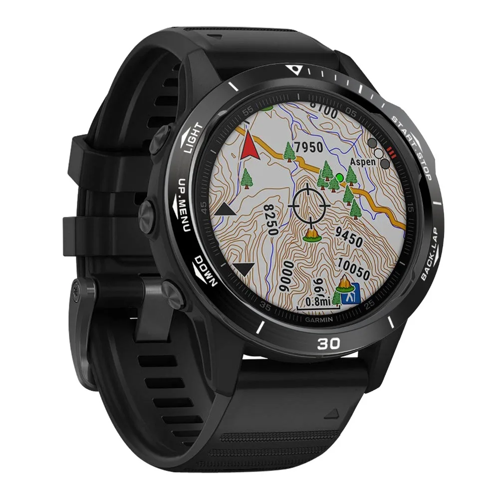 Кольцо с защитой от царапин для Garmin Fenix 6/Fenix 6 Pro/Fenix 6 сапфировое кольцо с циферблатом Стильный чехол металлический чехол