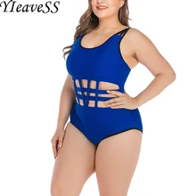 Цельный купальный костюм размера плюс, купальный костюм для женщин, купальный костюм с пуш-ап, винтажный Монокини, боди, пляжная одежда, купальный костюм с высокой посадкой
