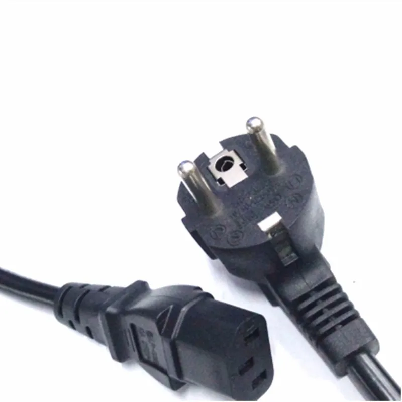 

EU European Power Cable Euro EU Plug IEC C13 Power Supply Lead Cord 1.5m 5ft For Desktop PC Computer Monitor Printer AC Adapters