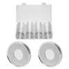 60Pcs/Set 41MM Portable Coin Holders Reusable Acrylic Transparent Storage Cases Round Protector Organizers for Collection 5
