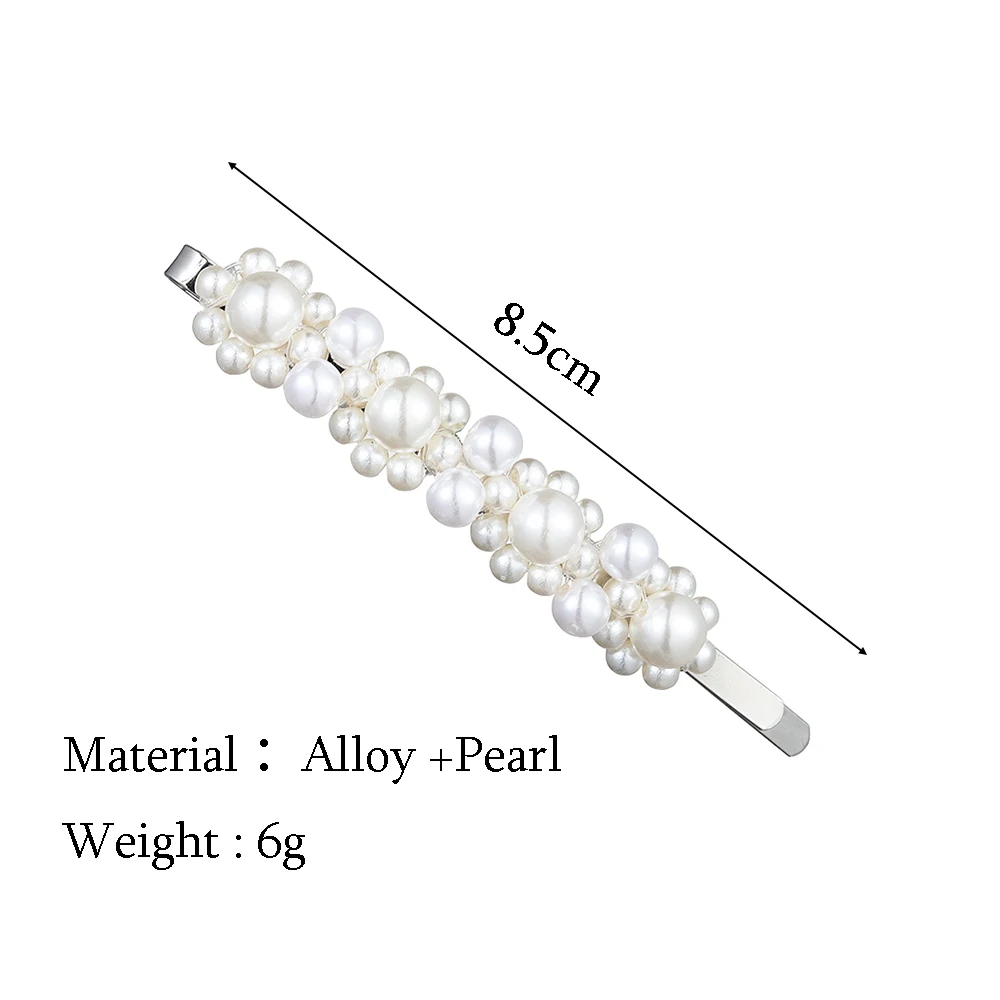 1 шт. популярные корейские модные имитирующие жемчужные Заколки Для Волос Заколки для женщин и девушек ручной работы жемчужные цветы заколки для волос аксессуары для волос - Цвет: Pearl-2