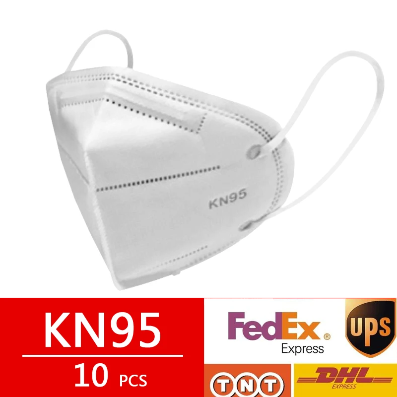 

10 pcs KN95 Dust Mask Maschere CE Certification Filter Respirator Face N95 Protective Mask Women Mask as FFP2 KF94 FFP1 Mascaras