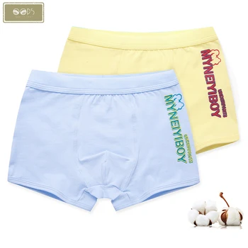 

2PCS children's underpants Soft Teenagers Male Boy Panty child Striped Kids Shorts Panties Comfortable boy's underwear cotton
