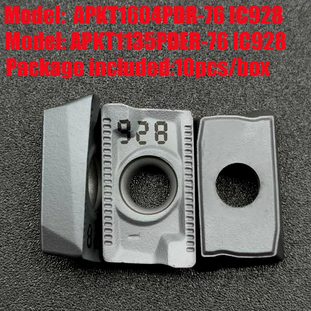10 шт. APKT1604PDR-76 IC928 APKT1135PDER-76 IC928 APKT1604PDER cnc токарный Карбид Инструменты металлического ножа ЧПУ детали инструмента фрезерный инструмент