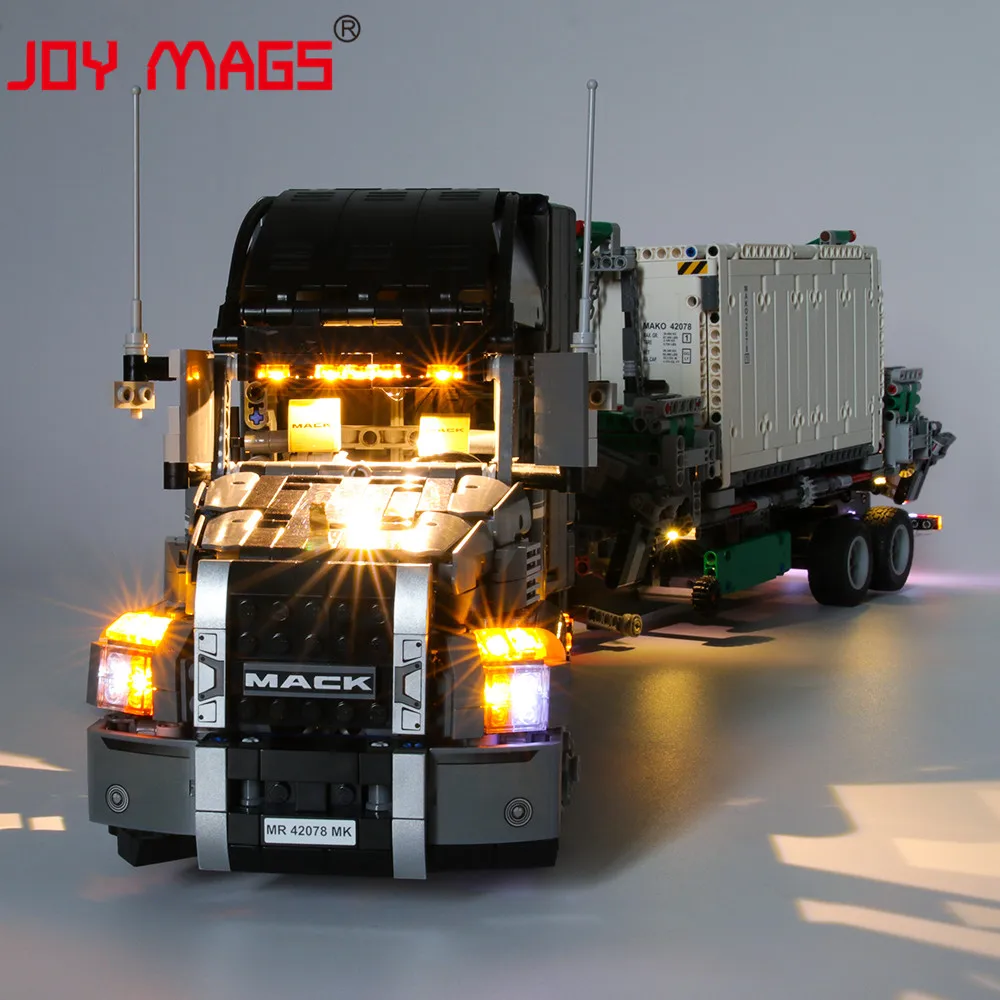 JOY MAGS только светодиодный светильник набор для серии Technic 42078 Mack Anthem светильник ing набор совместим с 20076(не включает модель