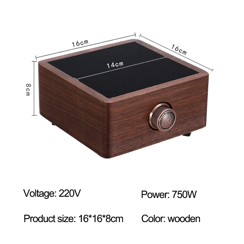 Electric Heater Stove Hot Cooker Plate Tea Maker Heating Furnace Water Heater Boiler Multicooker Wooden Electric Stove 220V