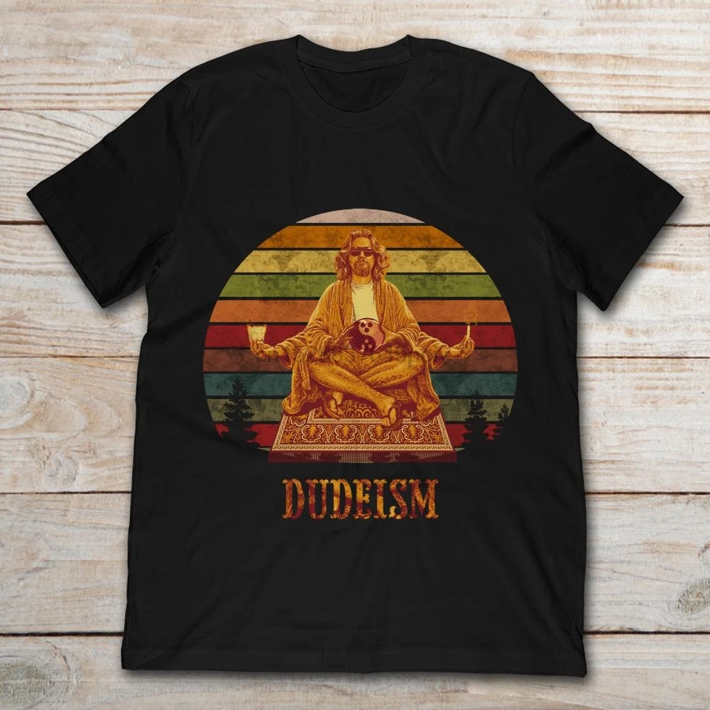 Винтажная футболка с надписью Big Lebowski Buddha Dudeism |