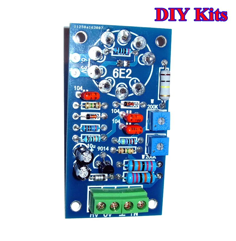 DIY Kits Magic Eye 6E2 EM87 6UH6 EM84 Tube Audio Indicator LOW Level Input 