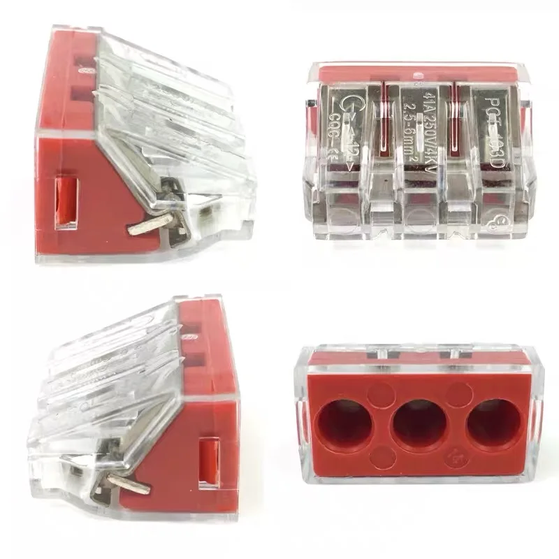10 шт. PCT-108-104-102-108Universal компактный проводной разъем 2-8 pin проводник клеммный блок с рычагом 0,75-mm m2 - Цвет: 10PCS PCT 103D