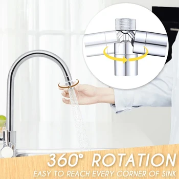 

Any Angle Swivel 2-Flow Faucet Nozzle Dual Function with 2 Ball Joint for Kitchen Bathroom HYD88