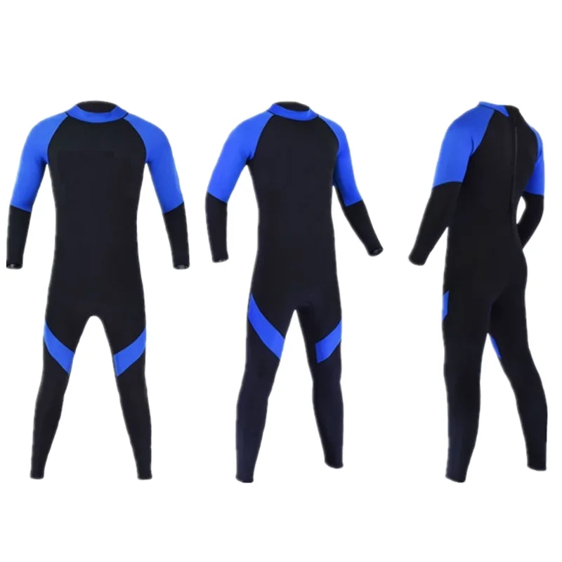 

3MM Kids Diving Suit Neoprene Wetsuit Children for Boys Keep Warm One-piece Long Sleeve UV Protection Swimsuit Fullbody Swimwear