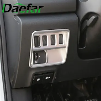 

Daefar Car Chrome Headlights Switch Protection Circle Trim Cover Sticker for Renault Koleos for Samsung QM6 LHD 2017 2018
