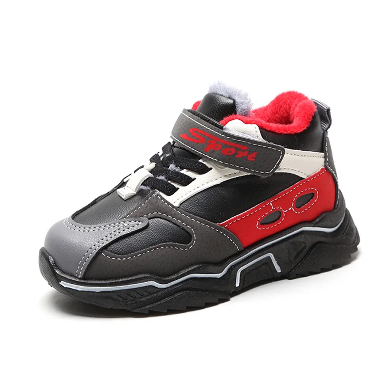 

Winter Kids Casual Shoes For Children Sneakers Boys Shoe Girls Sneakers Plush Lining Warm Leather Sport Running Trainers Fashion