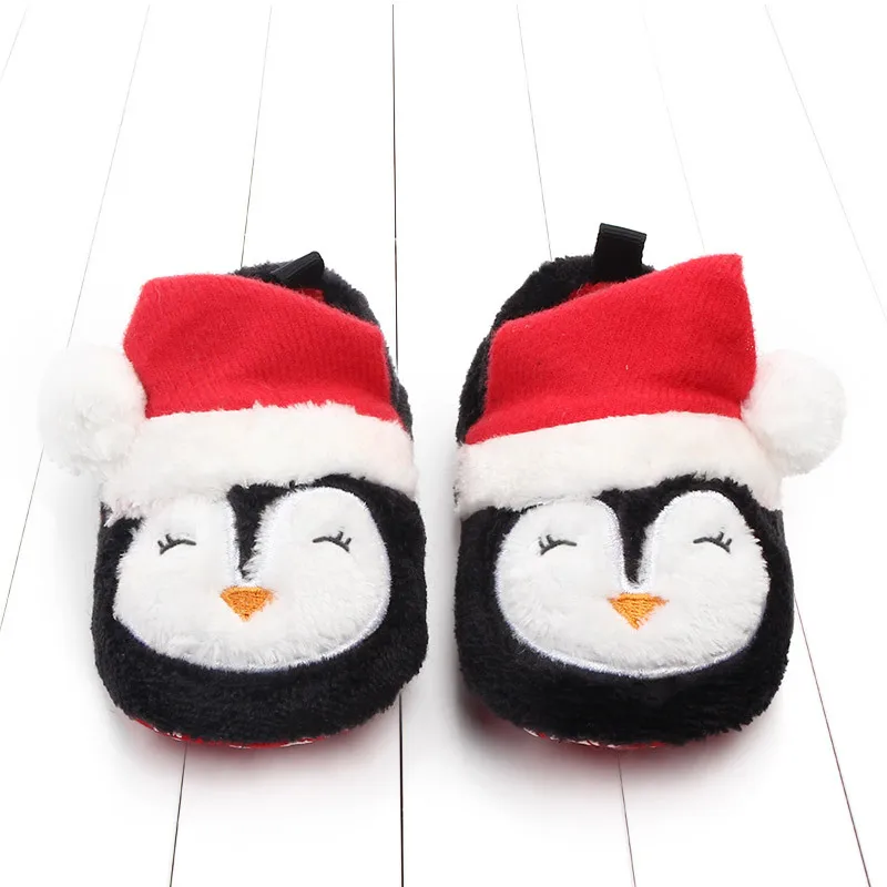Emon зимняя детская обувь для мальчика девочка супер мягкая подошва Рождественская елка Санта детская обувь зимняя первые ходунки