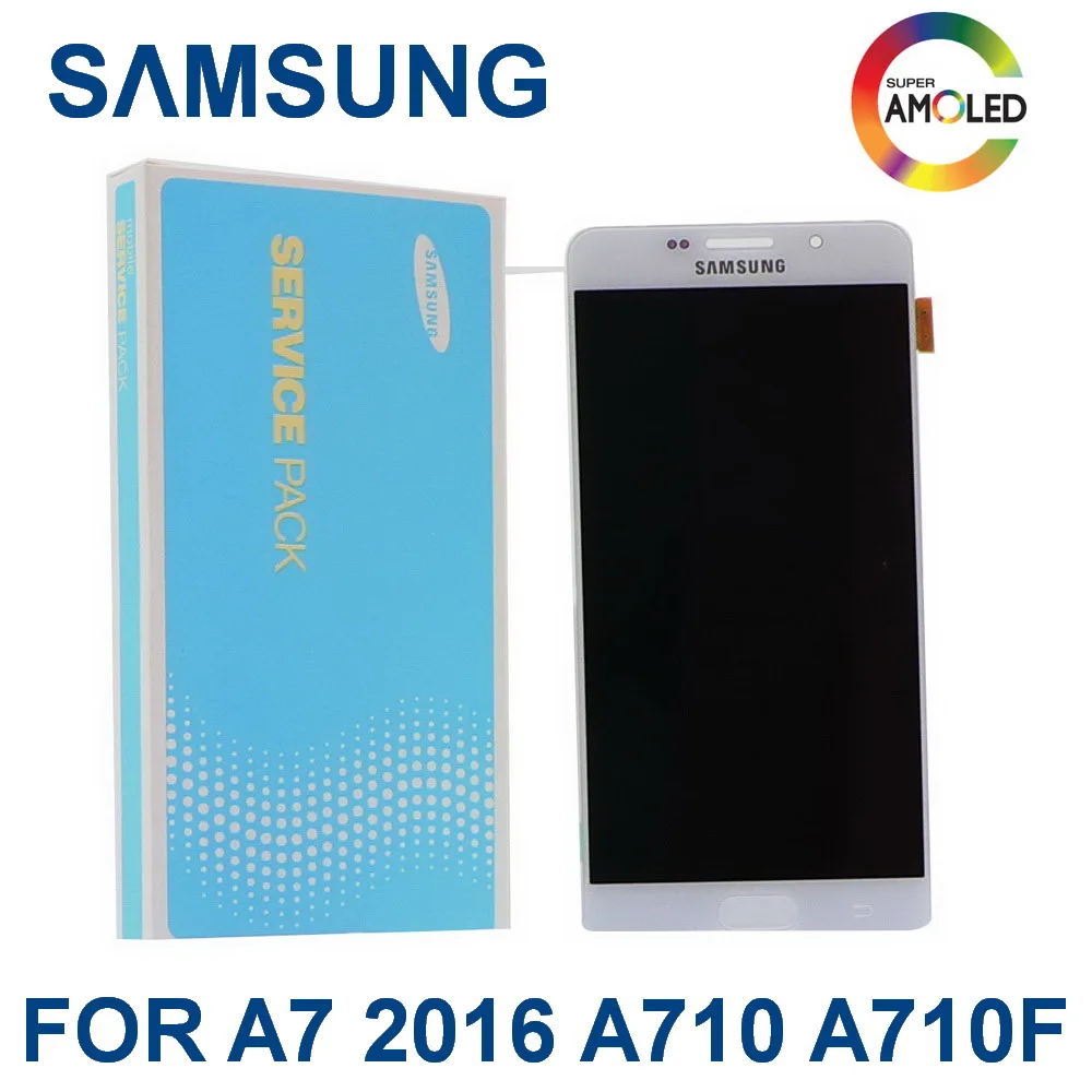 

Original 5.5'' Super AMOLED A7 LCD For SAMSUNG Galaxy A710 2016 A7100 A710F A710M phone LCD Touch Screen Digitizer Assembly