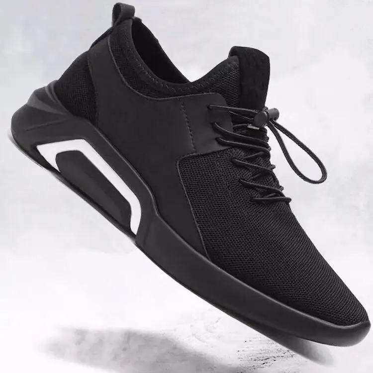 

2019 Spring New Style Breathable Sporty Shoes Black Tie Versatile Casual Shoes