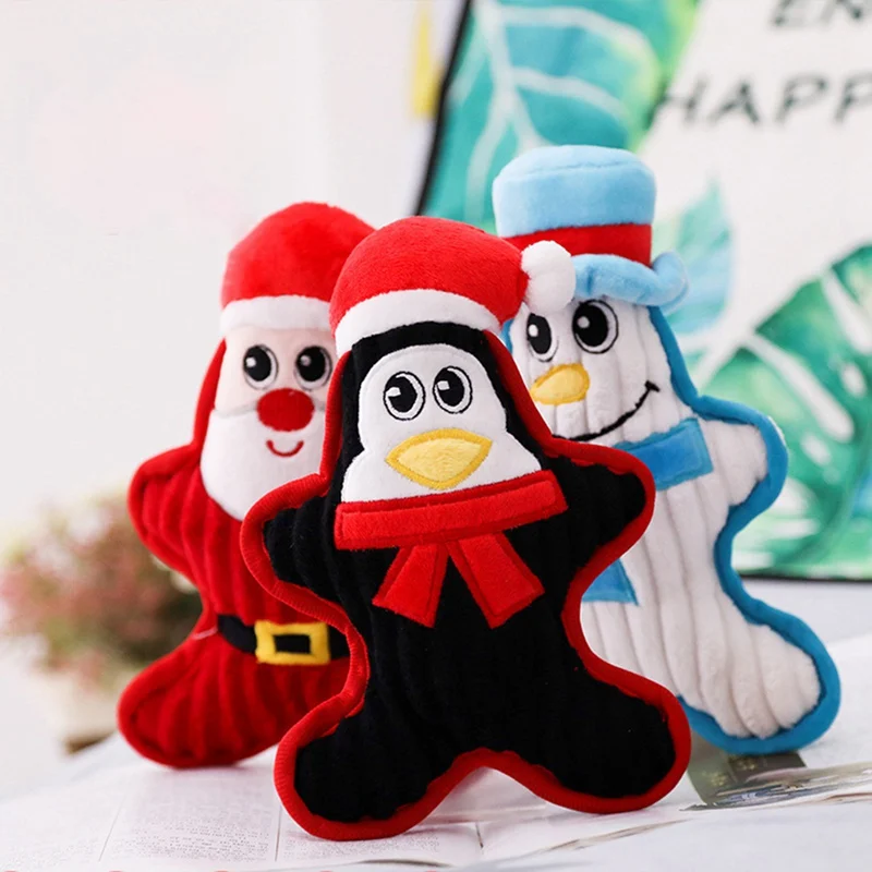 

Pet Dog Funny Christmas Gift Playing Squeaky Toys Pet Soft Chew Toy Interactive Sound Toy