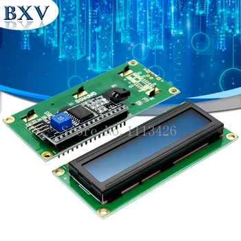 

10PCS/LOT LCD1602+I2C 1602 Serial Blue Backlight LCD Display 2560 UNO AVR IIC/I2C Module