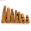 10pcs Horn Imitation Tooth Wood Toggle Buttons Sewing Craft DIY Accessory Compatible with Clothing Coat Overcoat Jacket Blazer 4