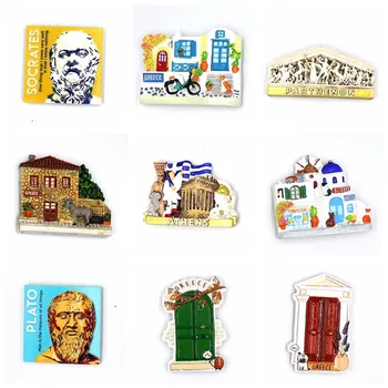 

Fridge Magnets Greece Tourism Souvenirs Magnetic Sticker 3d Resin Crafts Collection Home Decoration Refrigerators Paste Gifts